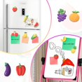 thumbnail image 2 of Injueey 18 piezas exquisita artesanía dibujos animados nevera pegatina magnética no destiñe estable refrigerador fijo horno Decoración, 2 of 6