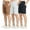 Set 3, variant on 3 Pack: Womens Cotton French Terry 9" Bermuda Short Pockets-Casual Lounge Athletic (Available in Plus)
