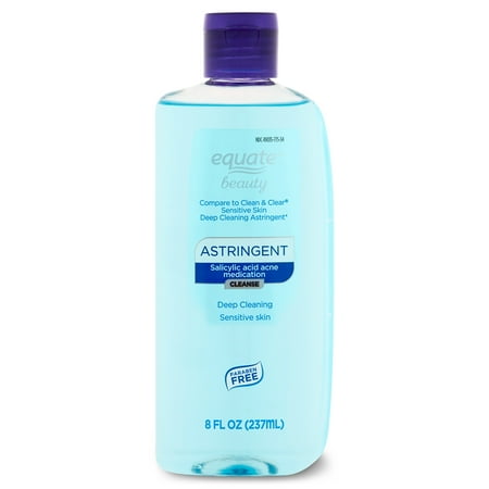 Equate Beauty Salicylic Acid Acne Medication Deep Cleansing Astringent, 8 fl oz