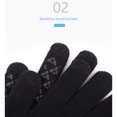 thumbnail image 2 of Qarigey 2 uds pantalla táctil al aire libre dedos completos guantes de invierno antideslizantes cálidos mitones Snowboard motociclismo conducción guantes y mitones Blanco negro tipo 2 Qarigey AP016319-02, 2 of 6