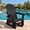 Black -1 Pack, variant on DEAUL HDPE Outdoor Glider Chair, 3-Position Adjustable Backrest Patio Glider Rocker, All-Weather Heavy Duty Rocking Chair for Pool, Yard, Deck, Teak Brown (1 Pack)