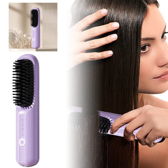 Say Goodbye To Frizz With Direct Hair Straightening Brush For Perfectly Smooth Hair Every Day No More Bad Hair Days