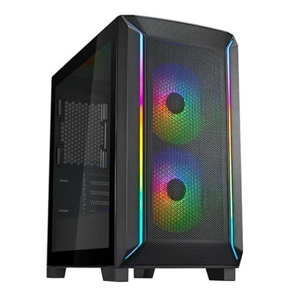 Fara 312Z High Airflow & High Capacity Matx Gaming Chassis, Black