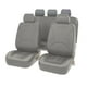 thumbnail image 3 of Luzkey Fundas de asiento de coche de piel sintética, lavables, fundas para asientos delanteros y traseros, protector impermeable clásico para vehículos, SUV, accesorios para coche, color negro, 3 of 6