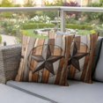thumbnail image 5 of Outdoor Pillow Covers Western Star Farm Vintage Wood Board Waterproof Pillow Cases 24x24 Set of 2, Country Stars Throw Pillow Cover Pillowcase for Patio Balcony Couch Garden, 5 of 9