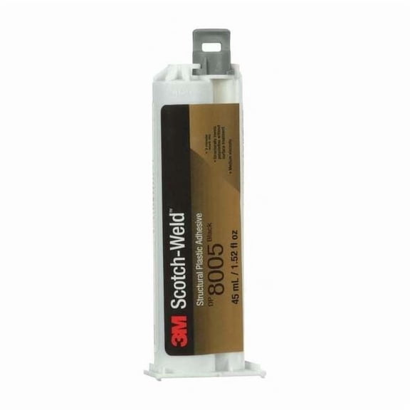 3M 8005 Epoxy Adhesive, Dual-Cartridge, 1.52 oz, Black, 3 hr