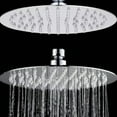 thumbnail image 1 of Pommeau de Douche Pluie, Mince Haute Pression 8 Pouces pour Maison Rond, 1 of 8