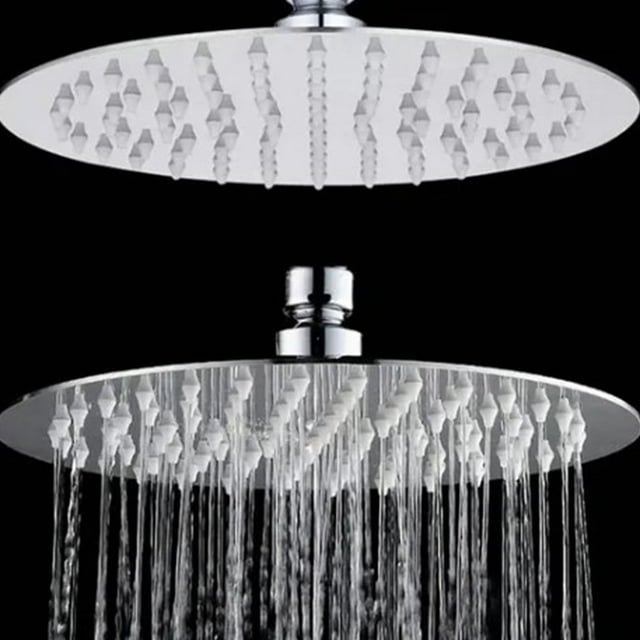 Pommeau de Douche Pluie, Mince Haute Pression 8 Pouces pour Maison Rond