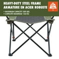 thumbnail image 4 of Ozark Trail 2 Position Oversize Arm Chair, Weight Capacity 300lbs,Heavy Duty Steel Frame,  Durable Polyester, Green & Black, 2 Mesh Cup Holders, Carry Bag Incl., 4 of 10
