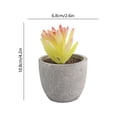 thumbnail image 3 of MMJ Artificial Potted Plants Faux Plants Small Plastic White Planter Tabletop Desk Home Office Decor 2.76x2.68x2.68in, 3 of 6