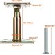 thumbnail image 2 of 2pcs 100-150mm Galvanised Adjustable Elevated Post Base Support, Heavy Duty Roof Support Compatible Building - Gold, 2 of 5