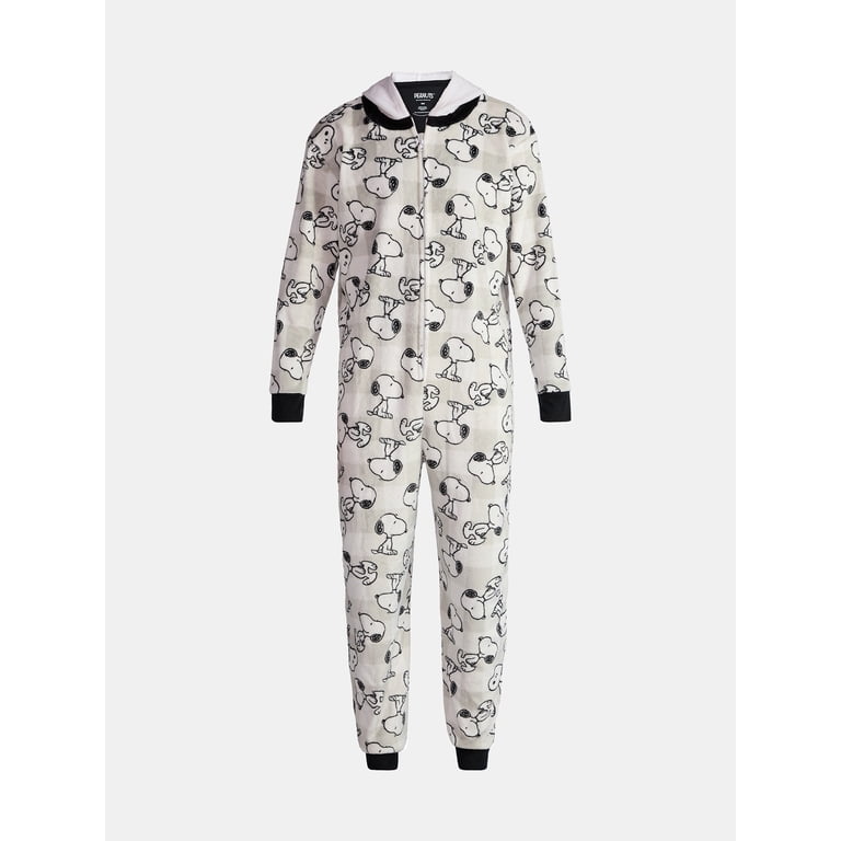 Fluffy Snoopy Pajamas For Adults Peanuts Women's Snoopy Print Velour Sleep Pants XS-3X Comfy Lounge Wear 