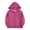 1#Hot Pink, variant on Kiijoy Toddler Girls Zip Up Hoodie Cotton Casual Solid Hooded Sweatshirt, Sizes 3-4