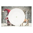 thumbnail image 2 of Ryvnso Placemats Set of 4 Christmas Gnome and Deer Dining Mats Heat-Resistant Non-Slip Washable Table Mat, 2 of 8