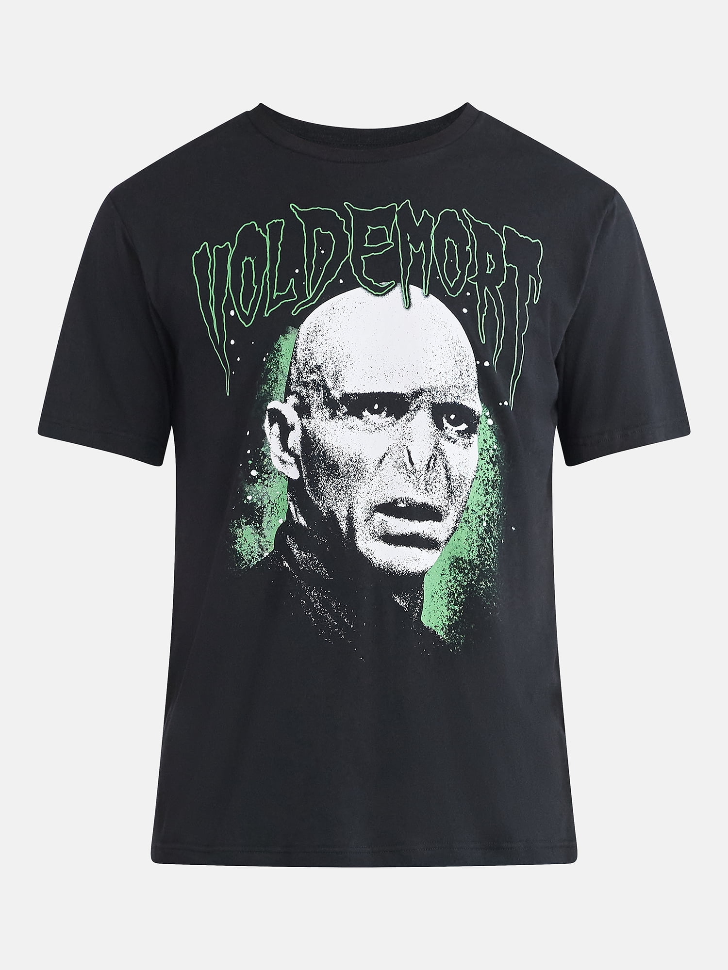 Harry Potter Men's and Big Men's Voldemort Front Back Graphic Tee with Short Sleeves, Sizes S-3XL