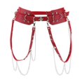thumbnail image 2 of Arnés para el cuerpo de cuero PU, cinturón, accesorios agradables, ajustable, suave, los 3 colores rojo Colcomx Cinturón de arnés para el cuerpo, 2 of 8