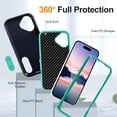 thumbnail image 4 of for iPhone 17 Case, iPhone 17 Phone Case with Built in Kickstand, Shockproof/Dustproof/Drop Proof Heavy Duty Military-Grade Rugged Protective Cover for iPhone 17,Light Green,For iPhone 17, 4 of 8