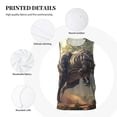 thumbnail image 3 of Naloa Jungle Dinosaur Basketball Jersey Reversible Men's Mesh Athletic Sports Shirts Training Practice S-4XLLarge, 3 of 6