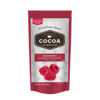 Cocoa Classics Raspberry Cocoa Mix, Hot Chocolate, Made with