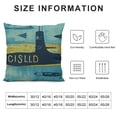 thumbnail image 5 of YINGXI  Decorative Throw Pillow Covers Excavator Navy Blue White Pillow Case Square Cushion Cover for Sofa Couch Bed Car 24x24in, 5 of 5