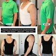 thumbnail image 5 of Pop Closets Compression Shirt for Men Slimming Undershirt Body Shaper Tank Top for Gynomastica Sleeveless Shapewear Vest for Gym Fitness Outdoor, 5 of 7
