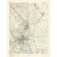 thumbnail image 3 of USGS 15x18 Black Modern Framed Museum Art Print Titled - Providence Massachusetts Quad - USGS 1894, 3 of 5