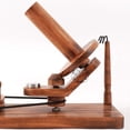 thumbnail image 2 of Hind Handicrafts Handcrafted Wooden Yarn Ball Winder for Knitting Crocheting - Natural Hand Operated - Knitter's Gifts Center Pull Ball Winder (BW Antique), 2 of 3