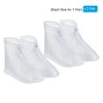 thumbnail image 4 of Uxcell Waterproof Shoes Cover Reusable Non-Slip Rain Overshoes with Zipper, White 2Pair (L/XL), 4 of 7