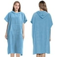 thumbnail image 1 of Wraps Soft Microfiber Hooded Poncho Towel Bathrobe for Swimming Surfing Beach Yoga Gym Travel Lightweight Comfortable Changing Robe, 1 of 2