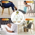 thumbnail image 2 of Fundas para patas de silla, fundas para pies de muebles con almohadillas de silicona para mesa para reducción de ruido, protector de piso de silicona transparente adecuado para varias patas de, 2 of 5