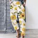 thumbnail image 2 of Pantalones Sueltos Con Estampado de Cintura Elástica Informal Para Mujer A La Moda Odeerbi  ODB-6, 2 of 5