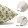 thumbnail image 3 of Sage Green Yellow Floral Lumbar Pillow Covers 12x20 Set of 2 Spring Flower Leaves Print Rectangle Decorative Throw Pillow Cases Outdoor Farmhouse Decoration for Sofa Couch Bed, 3 of 6