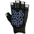 thumbnail image 4 of Sailing Gloves Sticky Palm Gripy Glove Yachting Kayak Dinghy Fishing Short Finger Black / Blue, XS, 4 of 5