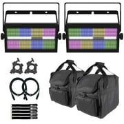 Chauvet DJ Shocker Panel FX Versatile Blinder/Wash/Strobe Light 2-Pack with Gear Bags Package