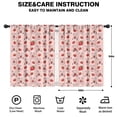thumbnail image 2 of Blackout Kids Curtains,Pink Cow Strawberry Pattern Childrens Insulated Curtains Set Of 2,Bedroom Essentials,Toddler Room Decor 42x54in(106x137cm), 2 of 5