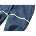 thumbnail image 4 of XIMIN European Kids Wind, Mud, Snow and Waterproof Rain Pants Dungarees Unlined and Fleece Lined for Little Boys and Girls Rainwears Lightweight (1-2 Years, NY1), 4 of 7