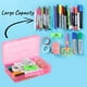 thumbnail image 3 of Estuche para lápices, paquete de 2, colores surtidos, estuche para lápices para niños, estuche para lápices de plástico, estuche rígido para lápices, caja para útiles escolares, caja para, 3 of 8