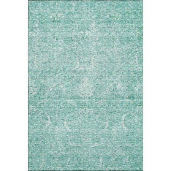 Dalyn Rugs Premium Machine Washable Mayfield AMF1083 Aqua 2'6" x 3'10" Rug