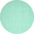 thumbnail image 1 of Ahgly Company Indoor Round Abstract Turquoise Blue Contemporary Area Rugs, 4' Round, 1 of 4