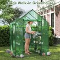 thumbnail image 4 of Costway Portable Mini Walk In Outdoor 2 Tier 8 Shelves Greenhouse, 4 of 10