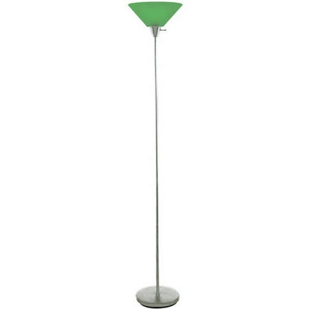 Gooseneck Torchiere Shade, Brushed Nickel