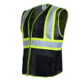 thumbnail image 2 of JORESTECH ANSI/ISEA 107-2020 Type R Class 2 Two-Tone High Visibility Safety Vest with Zipper and Pockets, 2 of 9