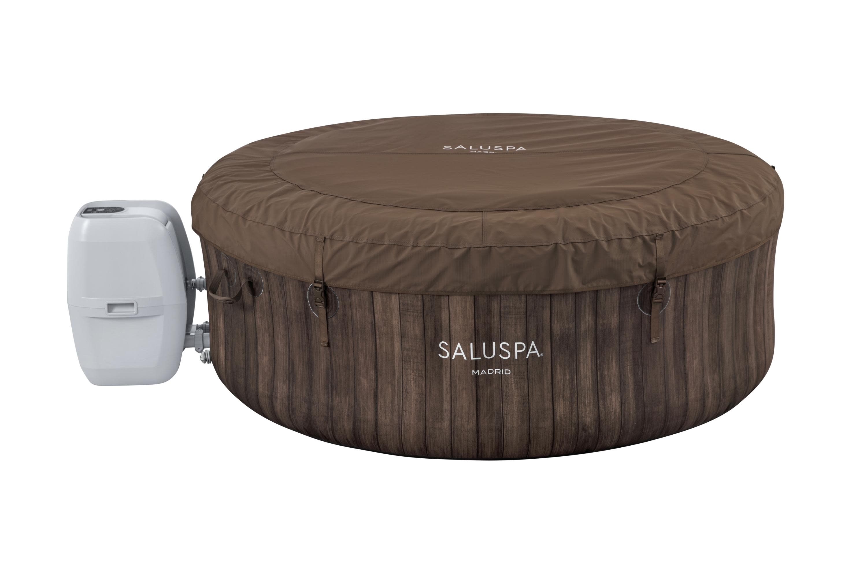 Bestway SaluSpa 71 in. x 26 in. Madrid 177 Gal Inflatable Hot Tub, 104˚F Max Temperature - image 4 of 9