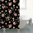 thumbnail image 4 of Pioneer Flower Floral Print Pattern Shower Curtain 72"x72", Bathroom Decorative Shower Curtain Set with 12 Hooks, Waterproof Washable, 4 of 6