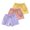 Pink+Yellow+Purple, variant on GYRATEDREAM Toddler Kids Girls Shorts Summer Cotton Casual Drawstring Solid Active Bike Short Pants 1-10 Years