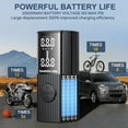 thumbnail image 6 of Cordless Tire Inflator Portable Air Compressor, 150 PSI Air Pump with Auto Shutoff & LED Light, Digital Gauge, Fast Inflation for Car, Motorcycle, Bike, Balls, 6 of 7