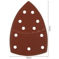 thumbnail image 2 of 30pcs/set Triangle Sanding Discs 11 Holes Sandpaper Pads Set Hook & Loop Abrasive Sander Paper Polishing Tools 40-240 Grit, 2 of 8
