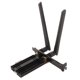 thumbnail image 2 of Tarjeta WiFi 6E AX210 PCIe WiFi Bluetooth 5,3 con disipador de calor 2 antenas 6GHz 5,8GHz 2,4GHz adaptador de red inalámbrico para Windows 10 11, 2 of 5