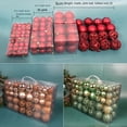 thumbnail image 3 of 100PCS High-quality Durable Plastic Party 18 Colors 8cm Christmas Ball Set Xmas Ornament Ball Xmas Baubles Christmas Tree Balls 1, 3 of 8