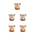 thumbnail image 1 of Transemion Gardens Beauty With Animal Planter - Eco-friendly Materials Easy To Maintain Small Ceramic Plant Pot foxes 5Set, 1 of 6
